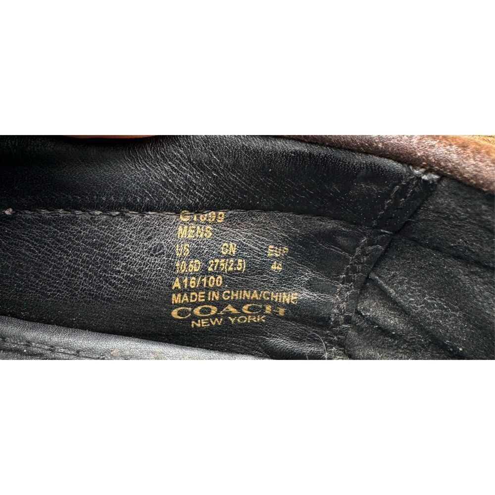 Coach Mens Loafers‎ (Brown Suede Driving Shoes) Size 10.5 - Picture 6 of 6
